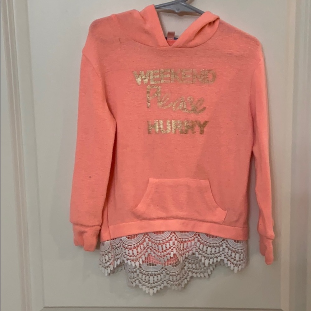 Girls hoodie long sleeve shirt